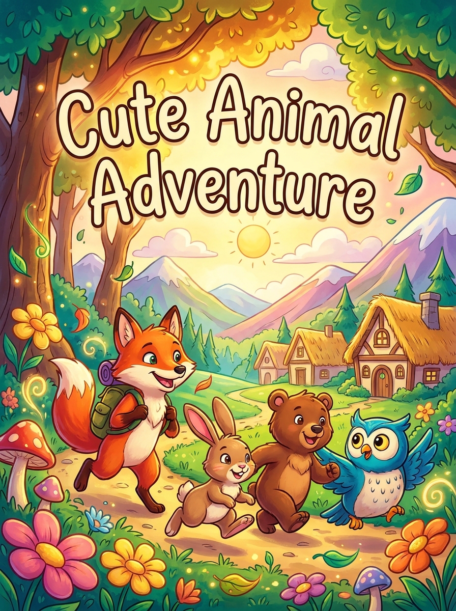 🐾 Cartoon Fun Personalised Pet Colouring Books