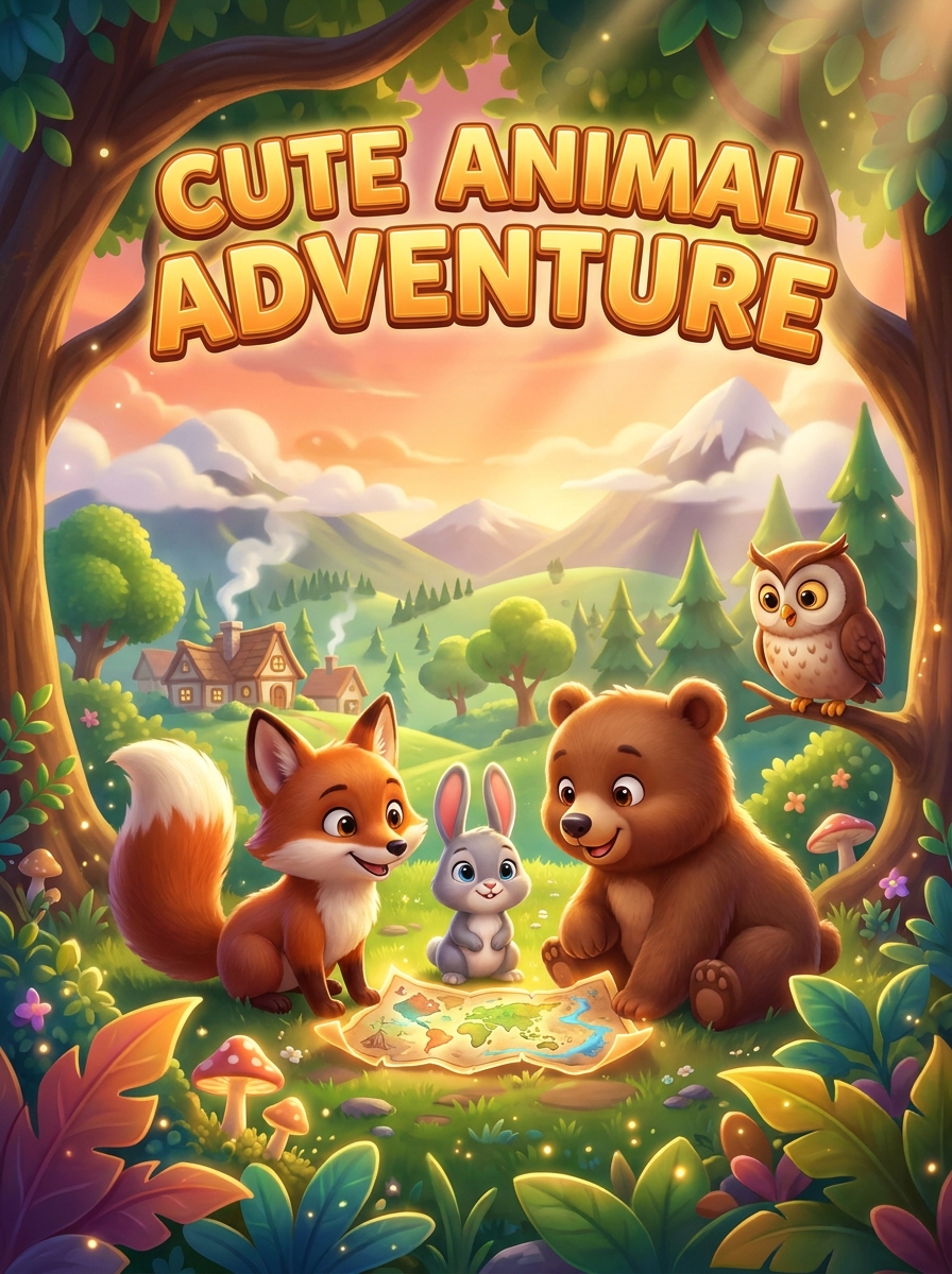 🐰 3D Cinematic Personalised Rabbit Colouring Books