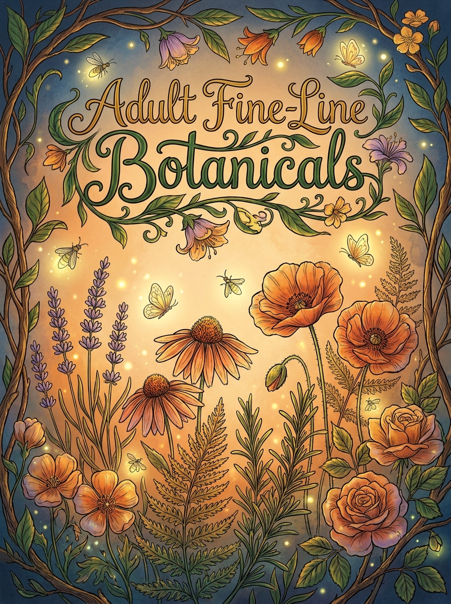 Adult Fine-Line Botanicals
