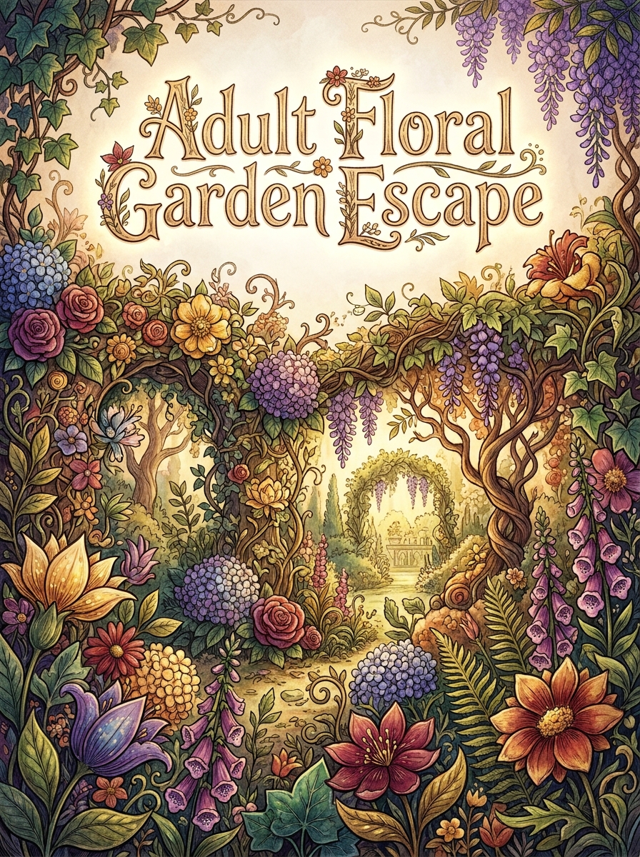 Adult Floral Garden Escape