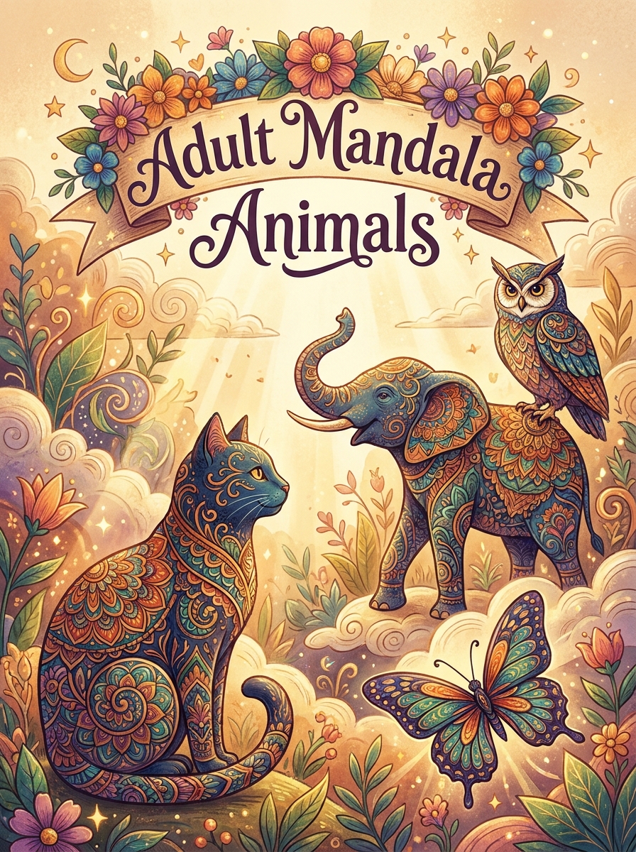 Adult Mandala Animals