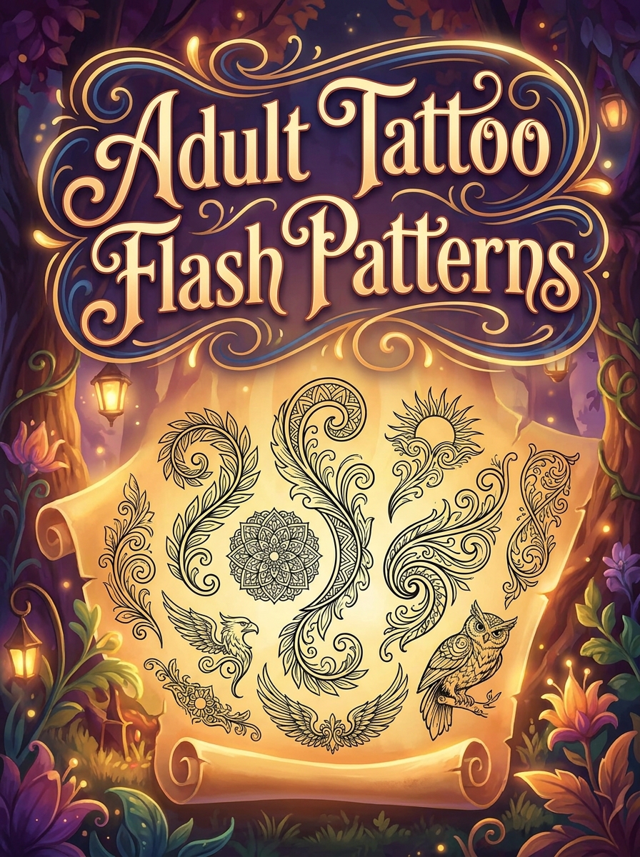 Adult Tattoo Flash Patterns