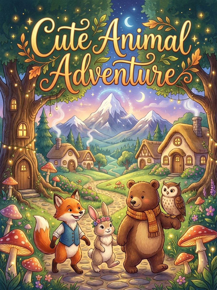 🐾 Whimsical Storybook Personalised Pet Colouring Books