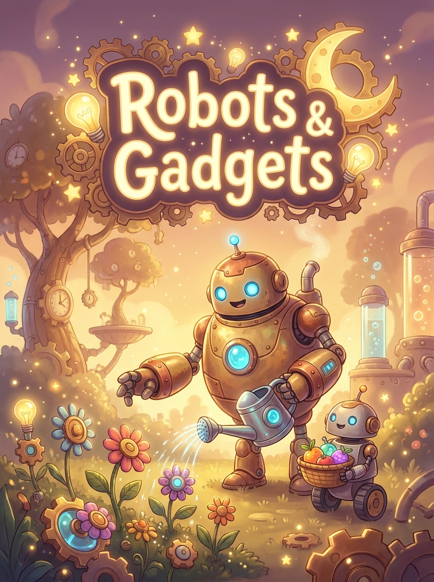 🐕 Robots & Gadgets Dog Colouring Books